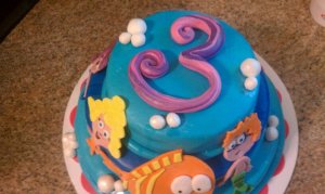 Bubble Guppies Birthday Cake on Rapunzel Birthday Party    My Crazy Blessed Life